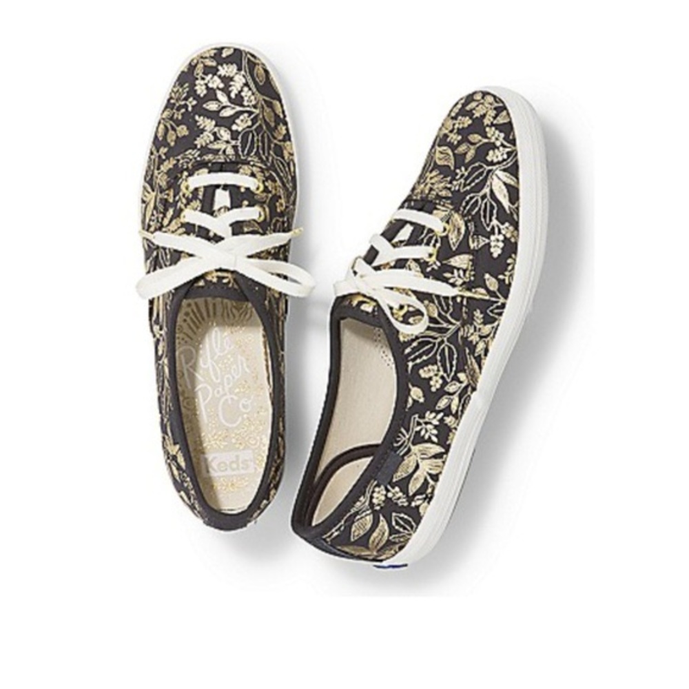 Keds Rifle Paper Co Champion "Queen Anne" size 6.5